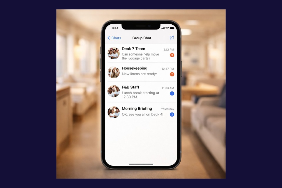 Crew Connect group chat app
