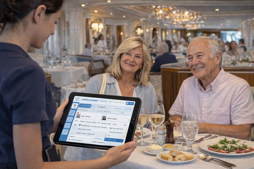 Tableside ordering with eDining